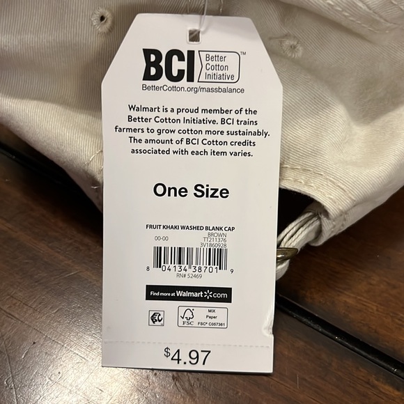 2 brand new ball caps. Pink and Off-White - Picture 5 of 6